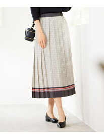 【SALE／40%OFF】【セットアップ対応・洗える】モノグラムプリント スカート 自由区 L ジユウク スカート その他のスカート ベージュ ホワイト【RBA_E】【送料無料】[Rakuten Fashion]