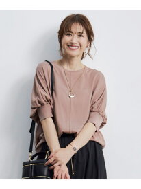 【カタログ掲載・洗える】ドルマンスリーブ カットソー 自由区 L ジユウク トップス カットソー・Tシャツ ピンク ブラック【送料無料】[Rakuten Fashion]