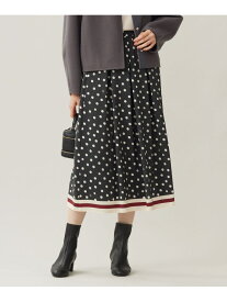 【SALE／40%OFF】【洗える】ポルカドットプリント スカート 自由区 L ジユウク スカート ロング・マキシスカート グリーン ホワイト【RBA_E】【送料無料】[Rakuten Fashion]