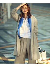 【SHIHOさん着用・撥水加工・UVケア・洗える】ライトグログランフーデッド コート 自由区 S ジユウク ジャケット・アウター その他のジャケット・アウター ベージュ ブラック カーキグリーン【送料無料】[Rakuten Fashion]