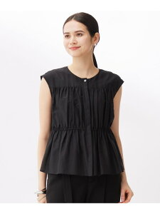 �y�J�^���O�f�ځE�􂦂�z�V���N�R�b�g�����[���t�����`�X���[�u �u���E�X ���R�� �W���E�N �g�b�v�X �V���c�E�u���E�X �u���b�N�y���������z[Rakuten Fashion]