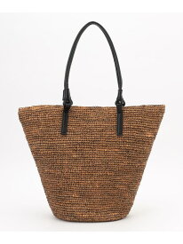 ラフィアテーパードトート バッグ 自由区 ジユウク バッグ トートバッグ ブラウン【送料無料】[Rakuten Fashion]