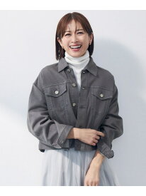【カタログ掲載・洗える】ウスカルデニム襟付き ジャケット 自由区 L ジユウク ジャケット・アウター デニムジャケット ブルー【送料無料】[Rakuten Fashion]