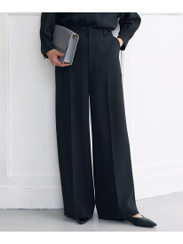 【カタログ掲載・セットアップ対応・洗える】トリアセダブルクロス ワイドパンツ 自由区 S ジユウク パンツ その他のパンツ ネイビー ベージュ ブラック【送料無料】[Rakuten Fashion]