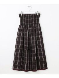 【SALE／30%OFF】【WEB限定】キュプラジャカードリバーシブル スカート 自由区 ジユウク スカート ロング・マキシスカート レッド ネイビー【RBA_E】【送料無料】[Rakuten Fashion]