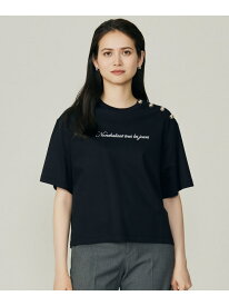 【SALE／40%OFF】【カタログ掲載】ループバック Tシャツ 自由区 L ジユウク トップス カットソー・Tシャツ ホワイト ネイビー【RBA_E】【送料無料】[Rakuten Fashion]