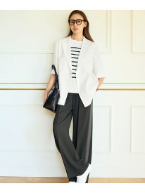 【SALE／30%OFF】【SHIHOさんコラボ・洗える】バックサテンジョーゼットワイド パンツ 自由区 ジユウク パンツ その他のパンツ グリーン ブラウン【RBA_E】【送料無料】[Rakuten Fashion]