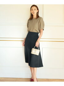 【SALE／40%OFF】【SHIHOさん着用・セットアップ対応・洗える】ブークレダンボールフレア スカート 自由区 L ジユウク スカート ロング・マキシスカート ネイビー カーキグリーン【RBA_E】【送料無料】[Rakuten Fashion]
