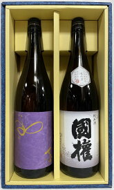 国権（こっけん） 飲み比べギフトセット（純米 てふ 原酒／純米酒） 福島県（国権酒造）【1800ml2本】※ギフト箱入り