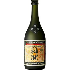 純米大吟醸 神開 レトロ黒 720ml【滋賀県 藤本酒造】