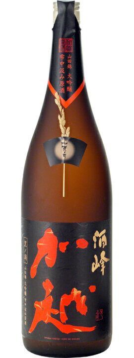 楽天市場】大吟醸 酒峰加越 黒ノ滴 1.8L【石川県 加越 蔵元直送 送料 