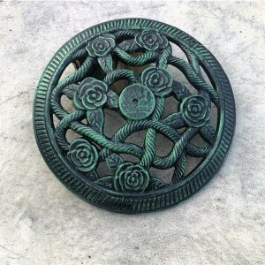 本格アンティーク調パラソルベース 緑(小)8kg / 日よけ パラソル ベース ガーデニング 庭 エクステリア ガーデンファニチャー テーブル バーベキュー アウトドア