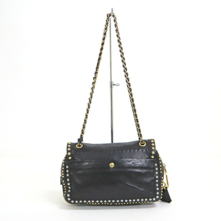 楽天市場】【中古】PRADA プラダ チェーンショルダーバッグ ブラック 