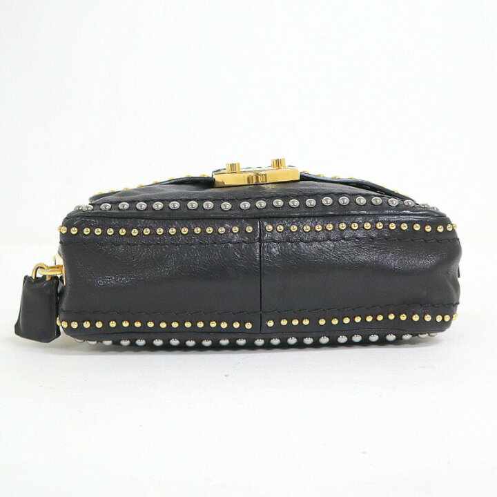 楽天市場】【中古】PRADA プラダ チェーンショルダーバッグ ブラック 