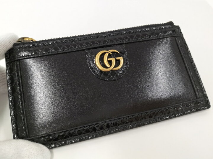 楽天市場】【中古】GUCCI フラグメントケース レザー ブラック 699349  