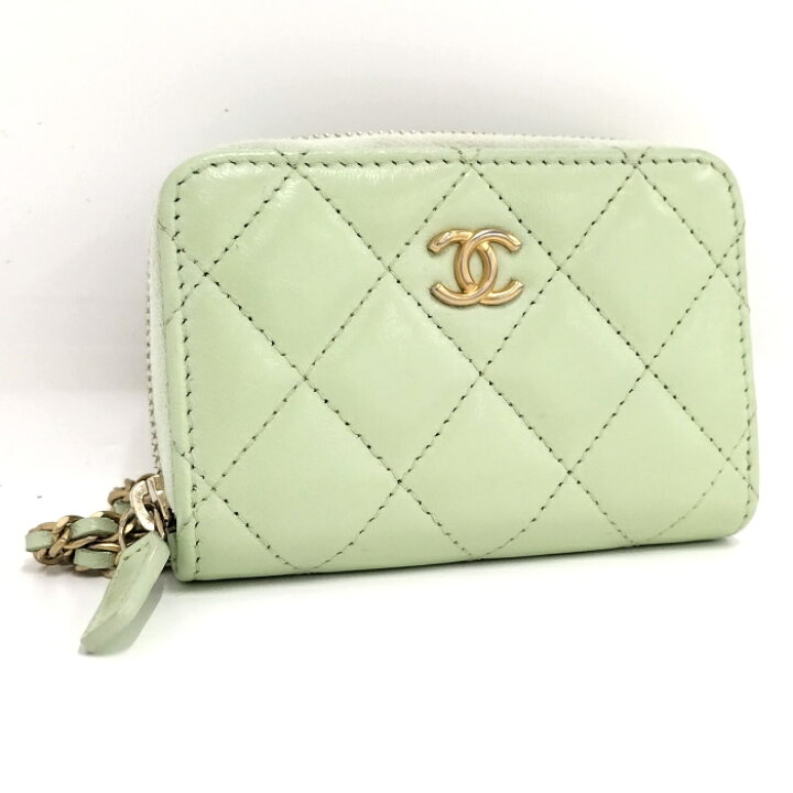楽天市場】【中古】CHANEL ミニチェーンウォレット マトラッセ 