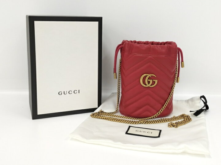 楽天市場】【中古】GUCCI ミニ バケットバッグ ショルダーバッグ GG 