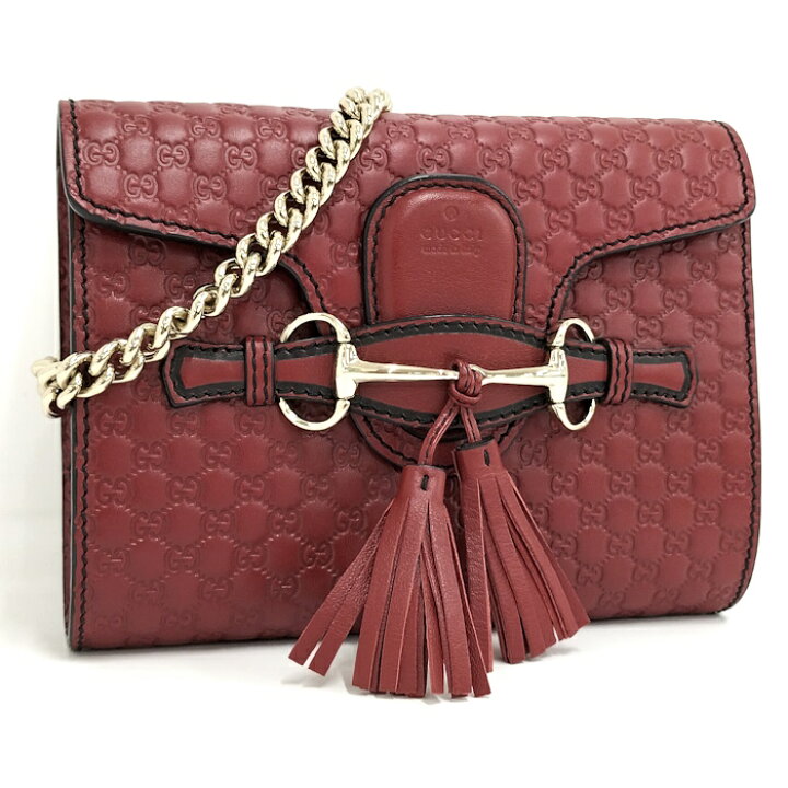 楽天市場】【中古】GUCCI エミリー チェーン ショルダーバッグ 