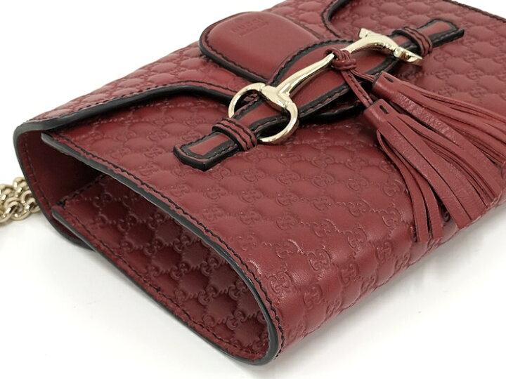楽天市場】【中古】GUCCI エミリー チェーン ショルダーバッグ 