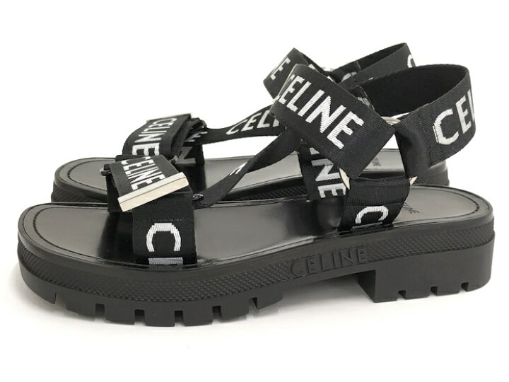 楽天市場】【中古】CELINE ストラッピーサンダル ブラック 表記サイズ 