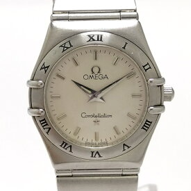 【中古】OMEGA コンステレーション 腕時計 ホワイト文字盤 クォーツ 123.10