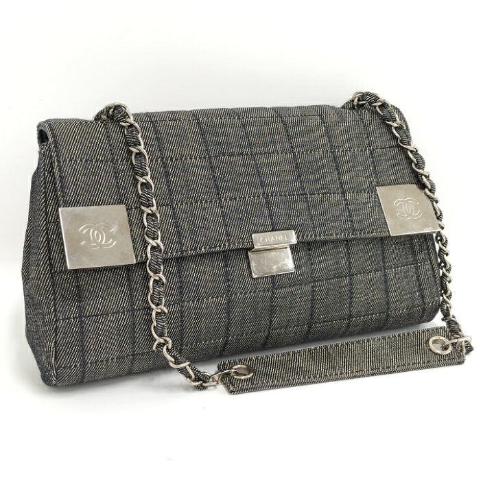 楽天市場】【中古】CHANEL チョコバー チェーン ショルダーバッグ ココ  