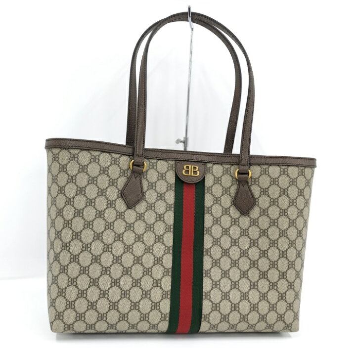 楽天市場】【中古】BALENCIAGA×GUCCI トートバッグ コラボ ザ ハッカー 