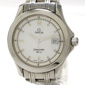 【中古】OMEGA シーマスター 腕時計 120 メンズ デイト クオーツ SS ホワイト文字盤 2511.20