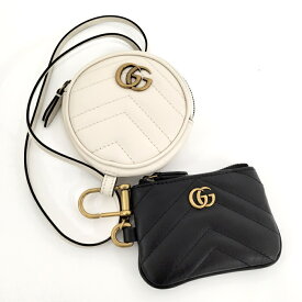 【中古】GUCCI コインケース レザー ブラック 698787