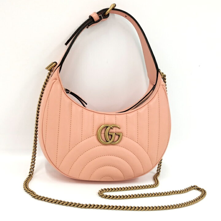 楽天市場】【中古】GUCCI 2WAYハンドバッグ ハーフムーンシェイプ GG 