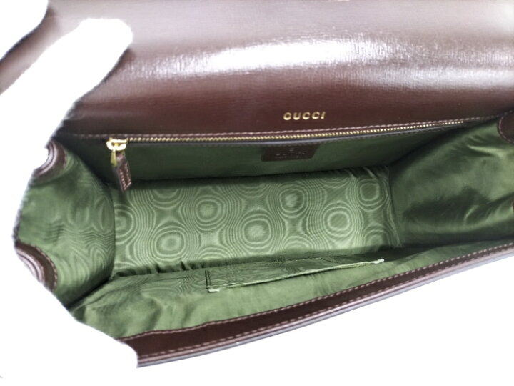 楽天市場】【中古】GUCCI ショルダーバッグ GGロゴ スエード ダーク  