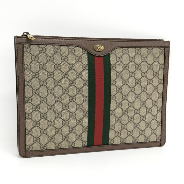 楽天市場】【中古】GUCCI クラッチバッグ GGスプリーム PVC レザー 
