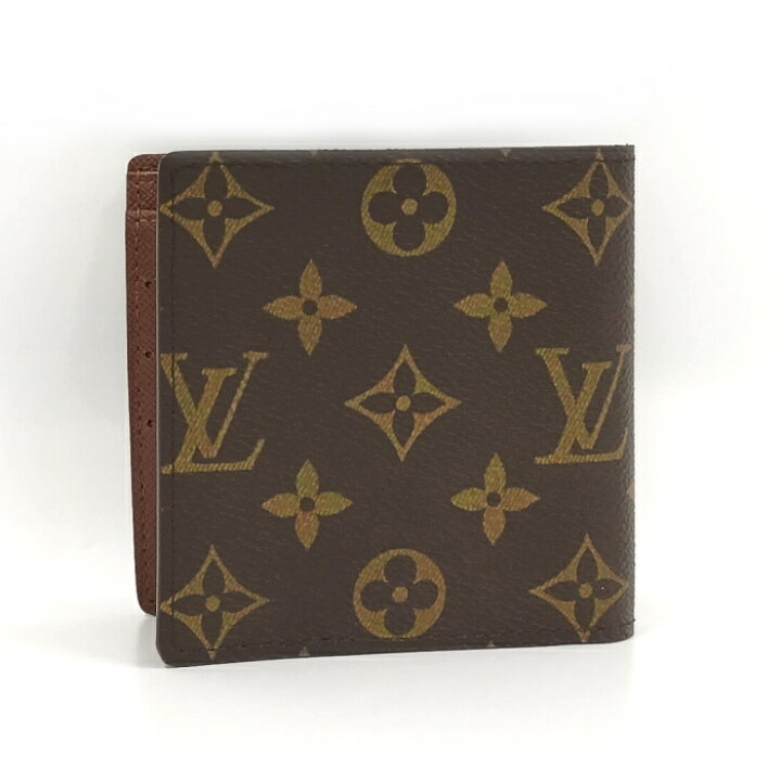 楽天市場】【中古】LOUIS VUITTON ポルトフォイユマルコ 二つ折り財布 