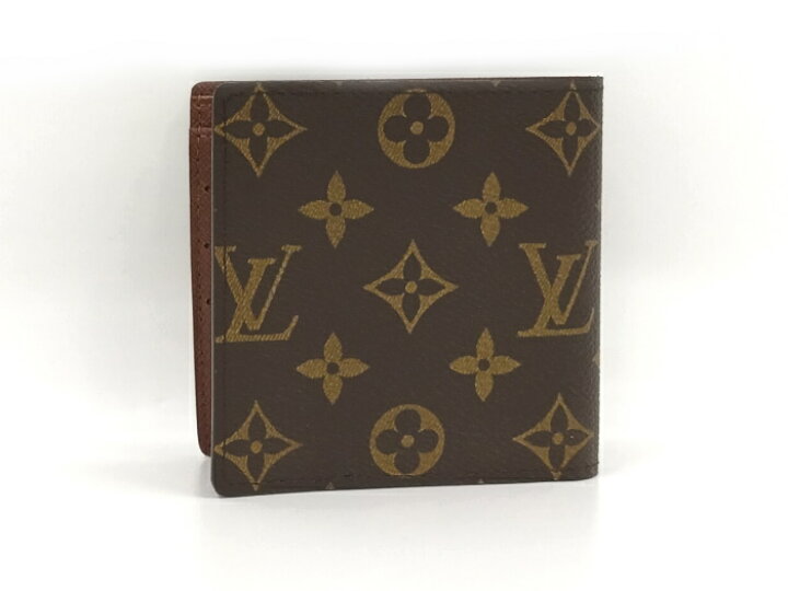 楽天市場】【中古】LOUIS VUITTON ポルトフォイユマルコ 二つ折り財布 