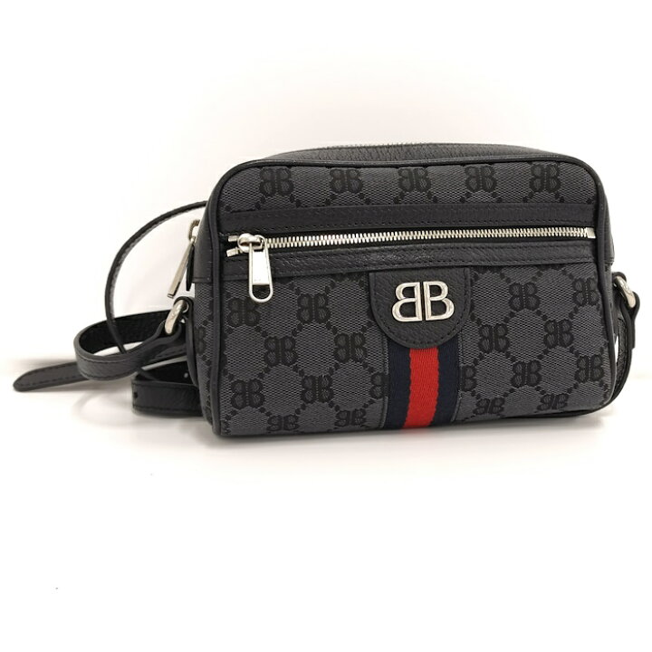 楽天市場】【中古】GUCCI Balenciaga コラボ ハッカー カメラバッグ GG  