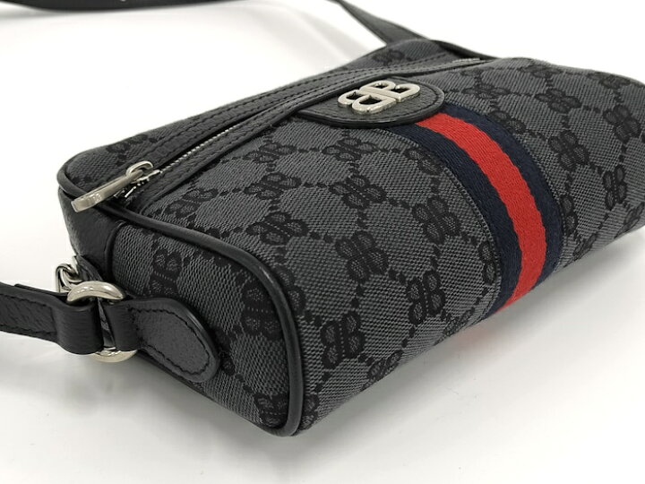 楽天市場】【中古】GUCCI Balenciaga コラボ ハッカー カメラバッグ GG 