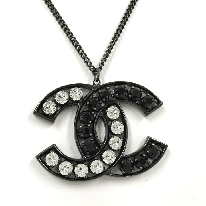 楽天市場】【中古】CHANEL ネックレス ココマーク メッキ ライン 
