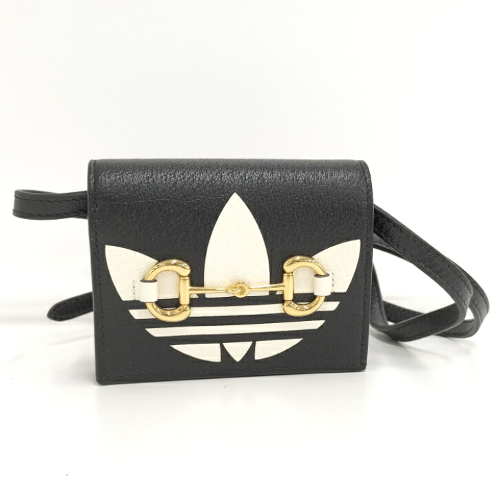 楽天市場】【中古】GUCCI adidas コラボ ショルダーウォレット レザー 