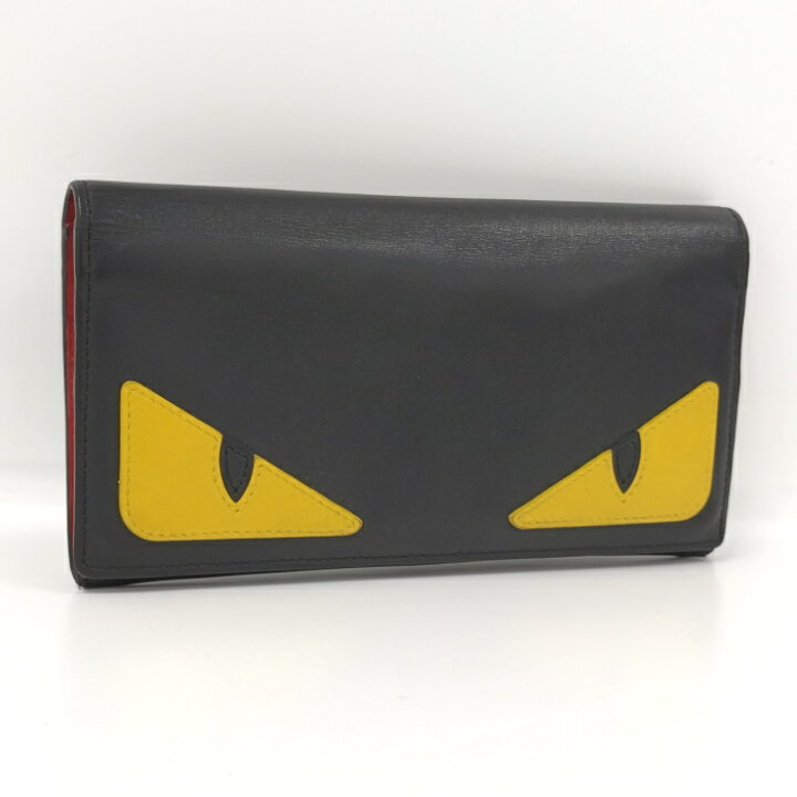 楽天市場】【中古】FENDI 二つ折り 長財布 モンスター バッグバグズ 