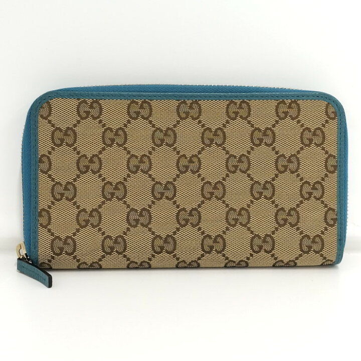 楽天市場】【中古】GUCCI ラウンドファスナー 長財布 GGキャンバス  