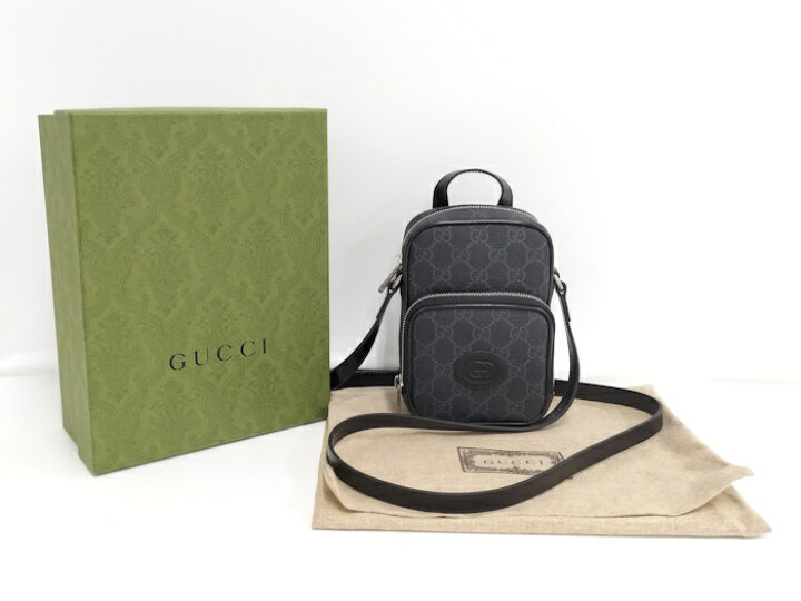 楽天市場】【中古】GUCCI ショルダーバッグ ロゴ GGスプリーム レザー  