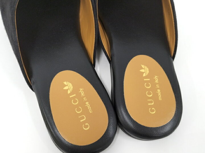 楽天市場】【中古】GUCCI adidas コラボ サンダル ロゴ ホースビット  