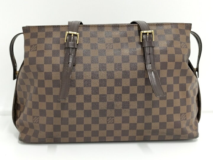 楽天市場】【中古】LOUIS VUITTON チェルシー トートバッグ ダミエ 