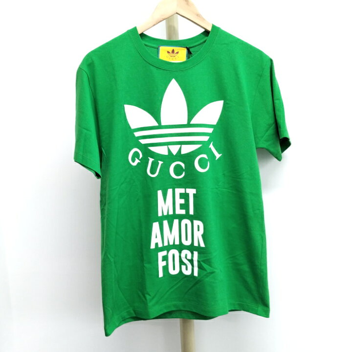 楽天市場】【中古】GUCCI ADIDASコラボ Tシャツ グリーン 表記サイズ 