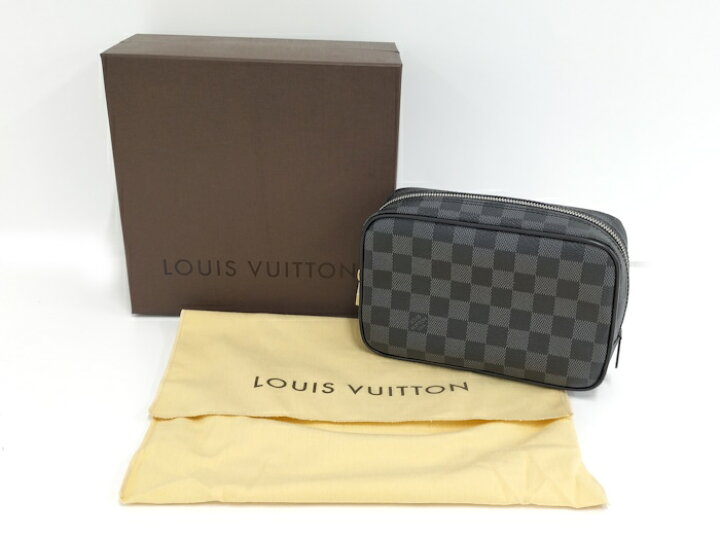 楽天市場】【中古】LOUIS VUITTON トゥルーストワレPM ポーチ ダミエ  