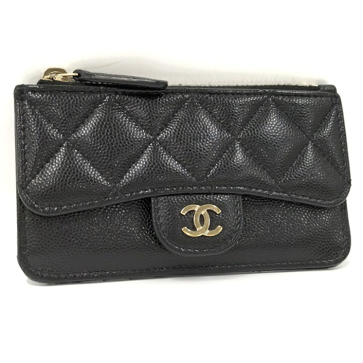 楽天市場】【中古】CHANEL クラシック ジップ カードケース コイン 
