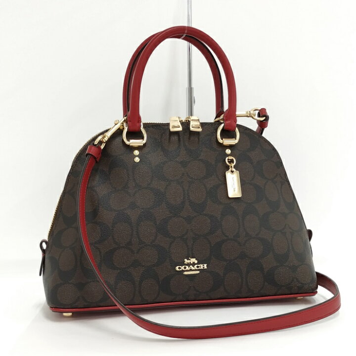 楽天市場】【中古】COACH 2WAYショルダーバッグ シグネチャー ケイティ 