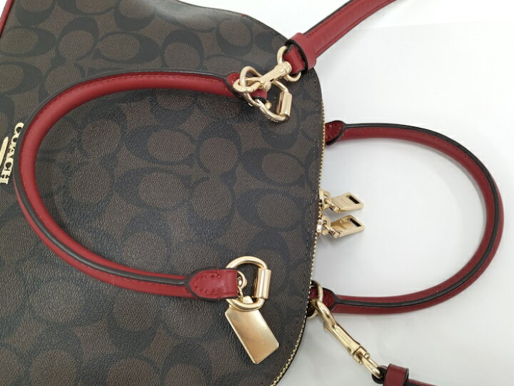 楽天市場】【中古】COACH 2WAYショルダーバッグ シグネチャー ケイティ 