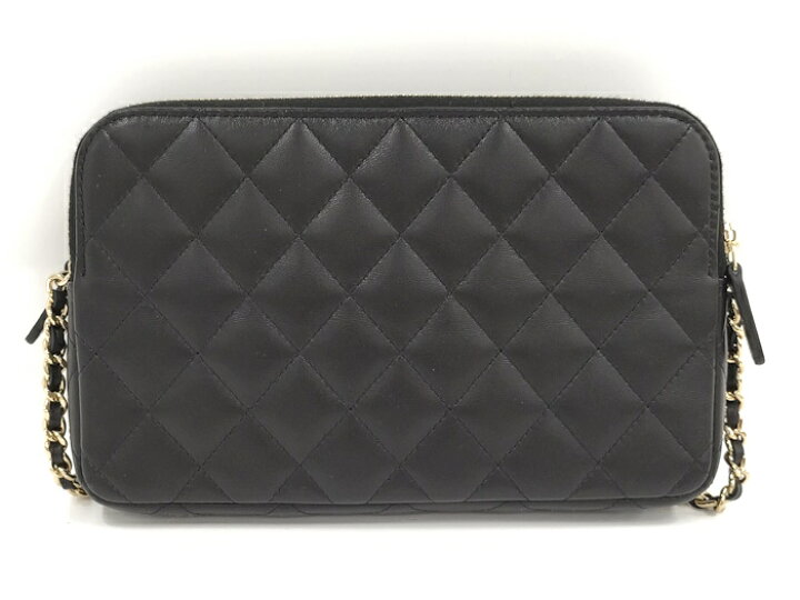 楽天市場】【中古】CHANEL マトラッセ チェーンウォレット ラムスキン  