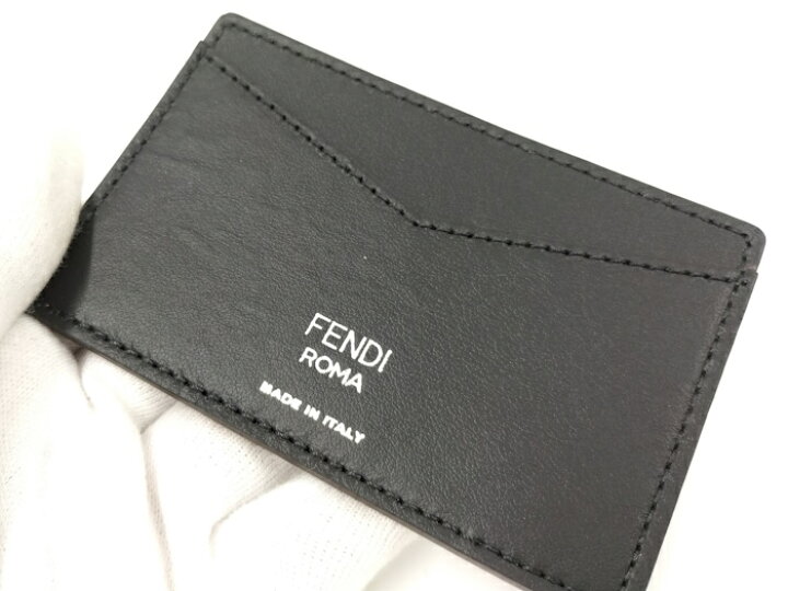楽天市場】【中古】FENDI パスケース PVC ブラック ブラウン 7AR911  